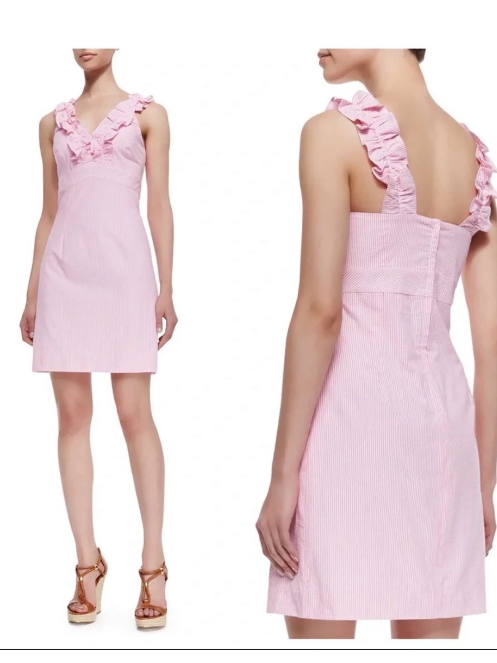Lily Pulitzer Phoebe Pink Seersucker Mini Dress